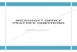 Ms Office Package Practical Questions