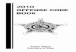 2010 Offense Code Booklet