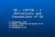 CHAPTER - 1 - Definitions and Foundations of OD