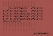 Instrucciones Calculadora Casio CFX-9850GB Plus
