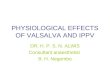 Physiological Effects of Valsalva and Ippv