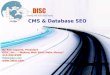 CMS & Database SEO By Rob Laporte, President DISC, Inc. - Making Web Sites Make Money 413-584-6500 Rob@2disc.com 