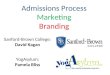Admissions Process Marketing Branding Sanford-Brown College: David Kagan YogAsylum: Pamela Bliss