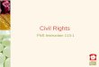 Civil Rights FNS Instruction 113-1. Civil Rights Civil Rights instruction is applicable to ALL programs and activities who receive Federal financial assistance,