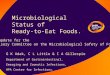 G K Adak, C L Little & I A Gillespie Department of Gastrointestinal, Emerging and Zoonotic Infections, HPA Centre for Infections. An update for the Advisory