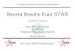 Recent Results from STAR Markus D. Oldenburg 14 th Topical Conference on Hadron Collider Physics Munich, Germany For the STAR Collaboration