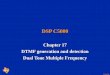 Copyright © 2003 Texas Instruments. All rights reserved. DSP C5000 Chapter 17 DTMF generation and detection Dual Tone Multiple Frequency