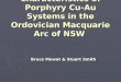 Characteristics of Porphyry Cu-Au Systems in the Ordovician Macquarie Arc of NSW Bruce Mowat & Stuart Smith