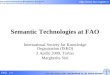 FAO 1/70  Semantic Technologies at FAO International Society for Knowledge Organization (ISKO) 3 Aprile 2009, Torino Margherita
