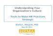 Understanding Your Organizations Culture: Tools to Make HR Practices Strategic Sheila L. Margolis, PhD May 26, 2011