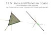 11.5 Lines and Planes in Space For an animation of this topic visit: nykamp/m2374/readings/lineparam