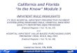 1 California and Florida In the Know Module 3 INPATIENT RULE HIGHLIGHTS FY 2012 HOSPITAL INPATIENT PROSPECTIVE PAYMENT SYSTEM (IPPS) PROPOSED RULE, HOSPITAL