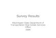 Survey Results Washington State Department of Transportation Real Estate Services Office 2006