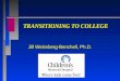 TRANSITIONING TO COLLEGE Jill Weissberg-Benchell, Ph.D