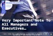 Very Important Note To All Managers and Executives… Leadership Development Strategies Lisa L. Catlin, CPA PMETH Consulting PO Box 15925 Pittsburgh, PA