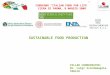 CONVEGNO ITALIAN FOOD FOR LIFE FIERA DI PARMA, 8 MAGGIO 2008 FEDERALIMENTARE Servizi S.r.l. SUSTAINABLE FOOD PRODUCTION PILLAR COORDINATOR: Dr. Luigi Scordamaglia