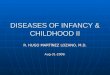 DISEASES OF INFANCY & CHILDHOOD II R. HUGO MARTÍNEZ LOZANO, M.D. Aug-31-2009