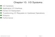 Ridge Xu 13.1 Operating System Concepts Chapter 13: I/O Systems I/O Hardware Application I/O Interface Kernel I/O Subsystem Transforming I/O Requests to