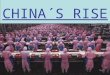 CHINA´S RISE. Is the economic rise of china, a threat to the western world? Joseph Nye: If we treat China as the enemy, it will become the enemy because