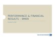 PERFORMANCE & FINANCIAL RESULTS – 9M09 November 12, 2009