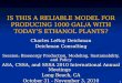 1 I S T HIS A R ELIABLE M ODEL FOR P RODUCING 1000 GAL /A WITH T ODAY S E THANOL P LANTS ? Charles LeRoy Deichman Deichman Consulting Session: Bioenergy