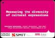 Measuring the diversity of cultural expressions Heritiana Ranaivoson, Senior Researcher, IBBT-SMIT, Vrije Universiteit Brussel, hranaivo@vub.ac.be