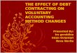 THE EFFECT OF DEBT CONTRACTING ON VOLUNTARY ACCOUNTING METHOD CHANGES Presented By: Ira geraldina Intan Oviantari Nova Novita