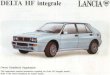 Lancia Delta HF Integrale Owner Handbook Supplement