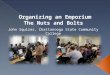 Organizing an Emporium The Nuts and Bolts John Squires, Chattanooga State Community College