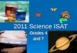 2011 Science ISAT 2011 Science ISAT Grades 4 and 7