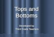 Tops and Bottoms Developed by: Third Grade Teachers