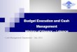 Budget Execution and Cash Management Ministry of Finance – Lebanon Cash Management Department – July 2013