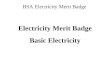 BSA Electricity Merit Badge Electricity Merit Badge Basic Electricity