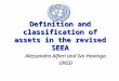 Definition and classification of assets in the revised SEEA Alessandra Alfieri and Ivo Havinga UNSD