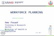 WORKFORCE PLANNING June 2011 Amr Fouad Training & Research Sector Ministry of Health & Population