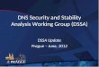 DNS Security and Stability Analysis Working Group (DSSA) DSSA Update Prague – June, 2012