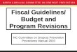 Fiscal Guidelines/ Budget and Program Revisions NC Committee on Dropout Prevention Procedures Manual 2010