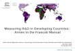 Www.uis.unesco.org Measuring R&D in Developing Countries: Annex to the Frascati Manual West Africa Regional Science, Technology and Innovation Policy Reviews