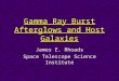 Gamma Ray Burst Afterglows and Host Galaxies James E. Rhoads Space Telescope Science Institute