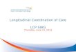 Longitudinal Coordination of Care LCP SWG Thursday, June 13, 2013