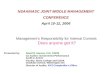 NSAA/NASC JOINT MIDDLE MANAGEMENT CONFERENCE April 10-12, 2006 Presented by: David R. Hancox, CIA, CGFM Co-Author: Government Performance Audit in Action