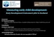 Measuring early child development: Early Development Instrument pilot in Scotland Presenter: Dr Rosemary Geddes MRC Career Development Fellow, Scottish