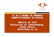 CI AS A MEANS TO ENHANCE COMPETITIVENESS IN AFRICA Adeline du Toit University of Johannesburg, South Africa adutoit@uj.ac.za