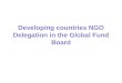 Developing countries NGO Delegation in the Global Fund Board
