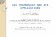 GIS Technology and Its Applications
