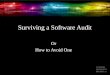 Surviving a Software Audit Or How to Avoid One. Athelene Gieseman agieseman@stinsonmoheck.com