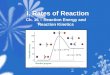I. Rates of Reaction Ch. 16 – Reaction Energy and Reaction Kinetics