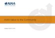 AIAA Value to the Community Updated: April 22, 2011