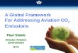 A Global Framework For Addressing Aviation CO 2 Emissions Paul Steele Director Aviation Environment IATA