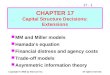 17 - 1 Copyright © 2002 by Harcourt Inc.All rights reserved. CHAPTER 17 Capital Structure Decisions: Extensions MM and Miller models Hamadas equation Financial